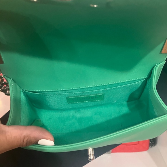 Authentic Chanel Chevron Boy Bag - Picture 14 of 17